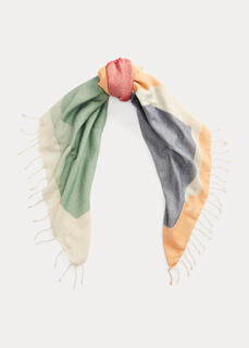 Хлопковый шарф с абстрактным мотивом Ralph Lauren