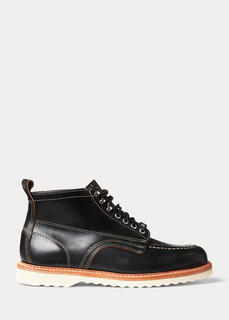 Кожаные ботинки на шнуровке Ralph Lauren
