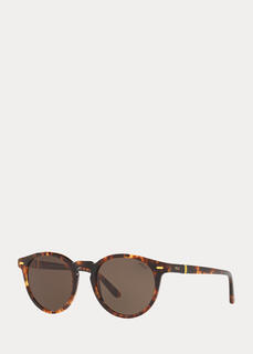 Круглые солнцезащитные очки в полоску Heritage Ralph Lauren