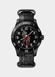 Спортивные часы Polo с черным циферблатом Ralph Lauren