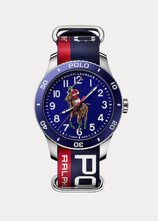 Спортивные часы Polo с синим циферблатом Ralph Lauren
