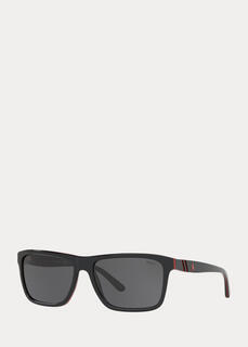 Полосатые солнцезащитные очки Color Shop Ralph Lauren