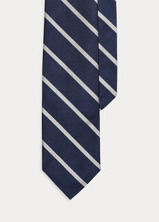 Полосатый шелковый галстук из репса Ralph Lauren