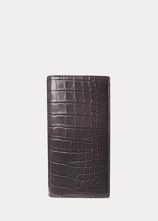 Континентальный кошелек из кожи аллигатора Ralph Lauren