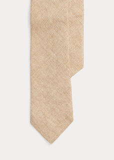 Текстурированный льняной галстук из акульей кожи Ralph Lauren