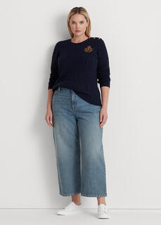 Широкие джинсы с высокой посадкой Ralph Lauren