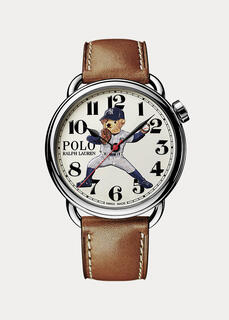 Часы Polo Bear Yankees 42 мм из стали Ralph Lauren
