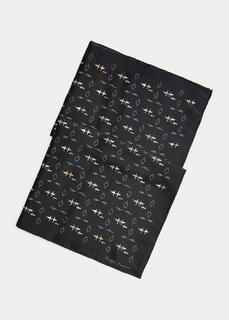Шелковый шарф с геометрическим принтом Ralph Lauren