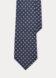 Шелковый платочный галстук с цветочным принтом Ralph Lauren