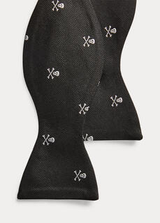Шелковый галстук-бабочка с черепом и костями Ralph Lauren