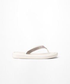 Пляжные сандалии Jewel OYSHO, белый