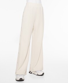 Широкие брюки из мягкого модала с пуговицами OYSHO, серый
