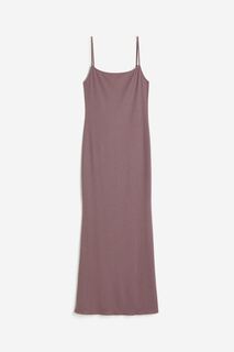 Платье H&amp;M Ribbed, серо-фиолетовый H&M