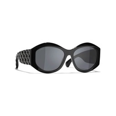 Солнцезащитные очки Chanel Oval, черный