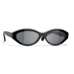 Солнцезащитные очки Chanel Oval, черный