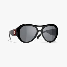 Солнцезащитные очки Chanel Pilot, чёрный