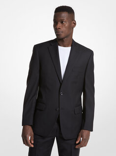 Пиджак Michael Kors Modern-Fit Wool Blend Sports, черный