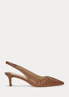 Туфли-лодочки Lolah из кожи наппа с ремешком на пятке Ralph Lauren