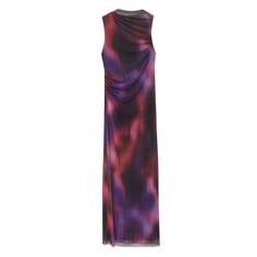 Платье Pull&amp;Bear Tie-Dye Tulle, фиолетовый