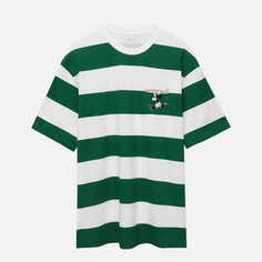 Футболка Pull&amp;Bear Short Sleeve Mickey Mouse, белый/зеленый