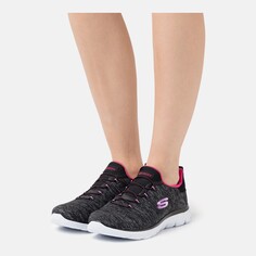 Кроссовки Skechers Wide Fit Summits, black/pink/purple