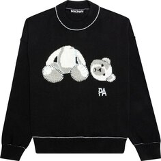 Свитер Palm Angels Ice Bear Sweater &apos;Black/White&apos;, черный
