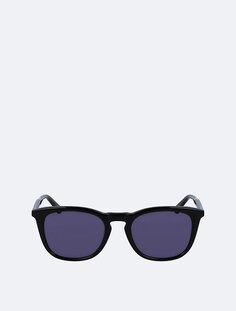 Круглые солнцезащитные очки из ацетата Calvin Klein, черный