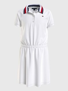 Платье Tommy Hilfiger Kids&apos; Polo, белый