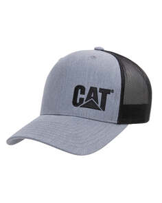 Мужская бейсболка Flexfit CAT Trucker, серый Caterpillar
