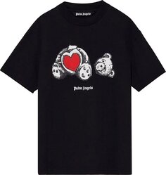 Футболка Palm Angels Bear In Love Classic Tee &apos;Black/White&apos;, черный