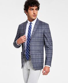 Мужской приталенный серый вязаный пиджак, созданный для macy&apos;s Bar III, серый