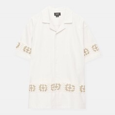Рубашка Pull&amp;Bear Short Sleeve Crochet, белый