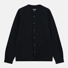 Рубашка Pull&amp;Bear Stand-up Collar, темно-серый
