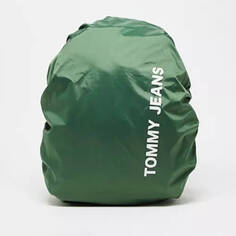Дождевик для рюкзака Tommy Jeans Essential, зеленый