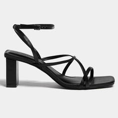 Босоножки Pull&amp;Bear Heeled With Crossover Straps, черный