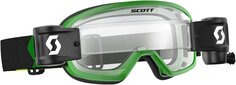 Очки детские Scott Buzz Pro WFS мотокроссовые, зеленый/черный