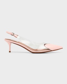 Туфли-лодочки Plexi Heart-Toe с ремешком на пятке ALAIA AlaÏa