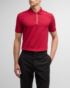 Мужская рубашка-поло с логотипом Alexander McQueen