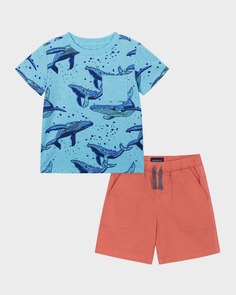 Комплект из футболки и шорт с рисунком для мальчика, размеры 2–7 Andy &amp; Evan