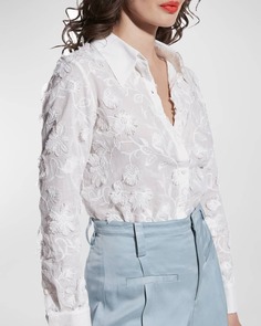Блузка Arabella с цветочной вышивкой AS by DF