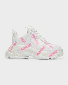 Детские кроссовки с логотипом Triple S Balenciaga