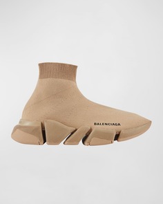 Кроссовки-носки из хлопкового трикотажа Speed ​​Lt. 20 Balenciaga