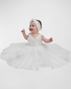 Платье из тюля Mia Flower Girl для девочек, размер для новорожденных-18M Bardot Junior