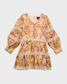 Платье Venice с абстрактным принтом для девочки, размеры 7–14 Bardot Junior