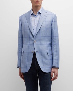 Мужское спортивное пальто Windowpane Brioni