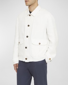 Мужская куртка-блузон на пуговицах Brioni