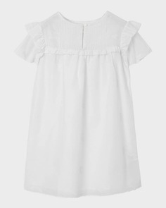 Шелковое платье для верховой езды Larine с вышивкой для девочек, размер 4–14 Burberry