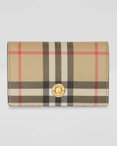 Винтажный бумажник в клетку Lark Archive Burberry