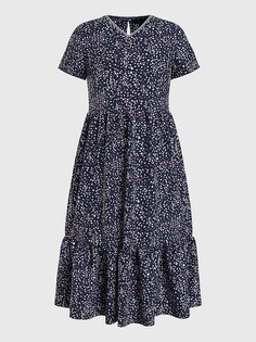 Платье Tommy Hilfiger Kids&apos; Floral, темно-синий