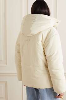 NANUSHKA Утепленная куртка Hide из переработанного поплина с капюшоном, кремовый